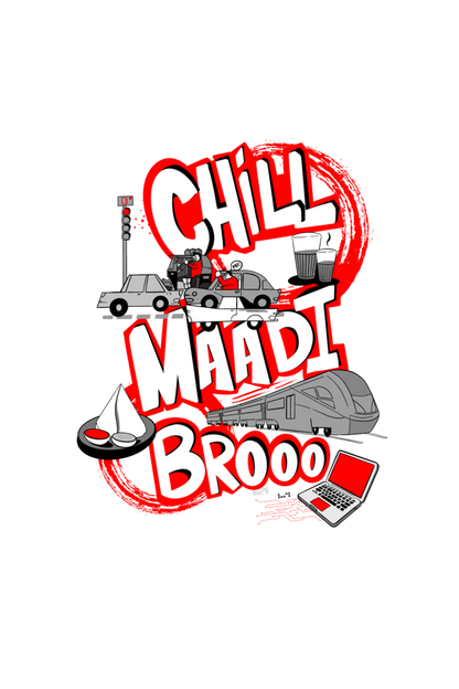 Chill Maadi Bro - Black Edition (Oversized Tee)